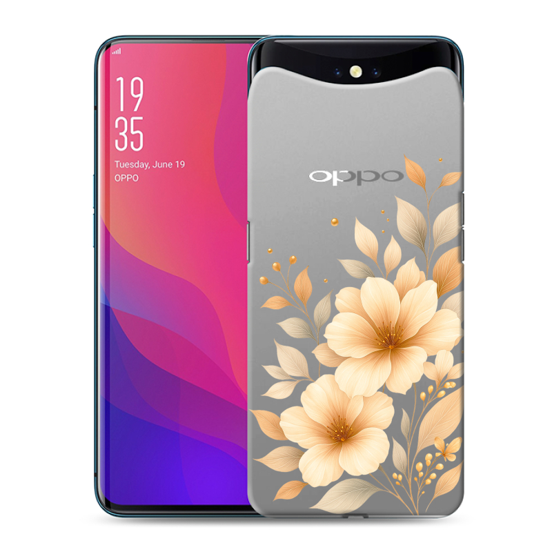 Пластиковый чехол на OPPO Find X с принтом для девушки Пластиковый чехол на OPPO Find X с принтом для девушки