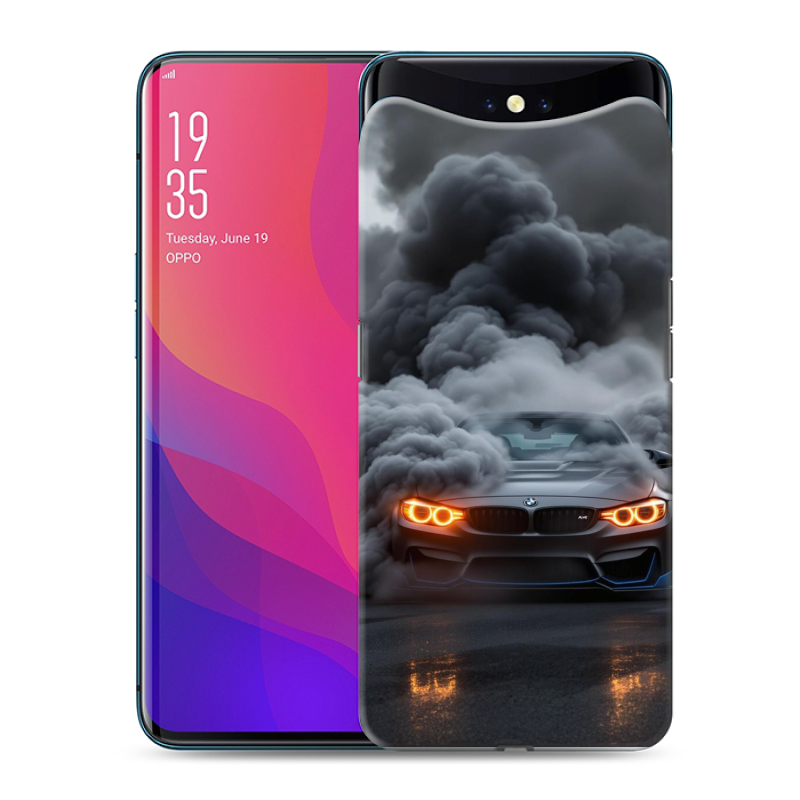 Силиконовый чехол на OPPO Find X с принтом BMW БМВ Силиконовый чехол на OPPO Find X с принтом BMW БМВ