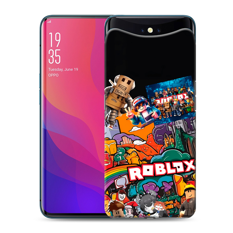 Пластиковый чехол на OPPO Find X с принтом Roblox Роблокс Пластиковый чехол на OPPO Find X с принтом Roblox Роблокс