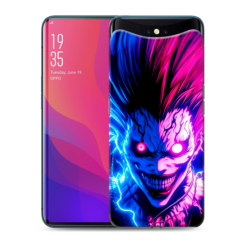 Силиконовый чехол на OPPO Find X с принтом Death note Тетрадь смерти Силиконовый чехол на OPPO Find X с принтом Death note Тетрадь смерти