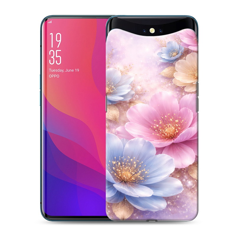 Пластиковый чехол на OPPO Find X с принтом женский Пластиковый чехол на OPPO Find X с принтом женский