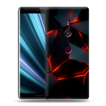 Пластиковый чехол на Sony Xperia XZ3 с принтом Яркие абстракции Пластиковый чехол на Sony Xperia XZ3 с принтом Яркие абстракции