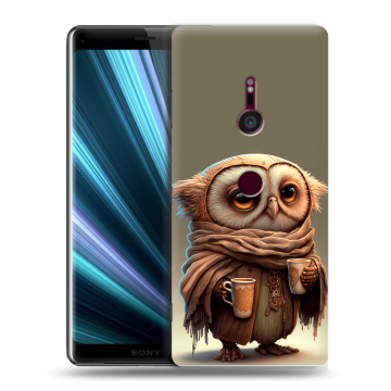 Пластиковый чехол на Sony Xperia XZ3 с принтом Сова Пластиковый чехол на Sony Xperia XZ3 с принтом Сова