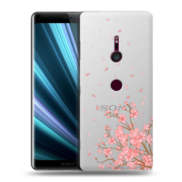 Пластиковый чехол на Sony Xperia XZ3 с принтом Ветка сакуры Пластиковый чехол на Sony Xperia XZ3 с принтом Ветка сакуры