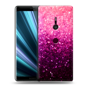 Пластиковый чехол на Sony Xperia XZ3 с принтом Блестки Пластиковый чехол на Sony Xperia XZ3 с принтом Блестки