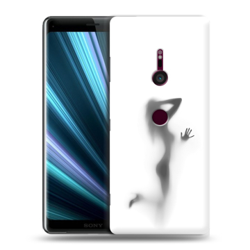 Пластиковый чехол на Sony Xperia XZ3 с принтом Силуэт