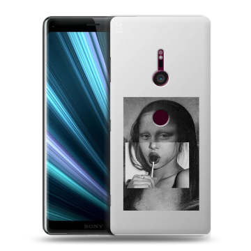 Пластиковый чехол на Sony Xperia XZ3 с принтом Мона Лиза Пластиковый чехол на Sony Xperia XZ3 с принтом Мона Лиза