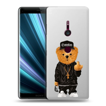 Пластиковый чехол на Sony Xperia XZ3 с принтом Плюшевый медведь Пластиковый чехол на Sony Xperia XZ3 с принтом Плюшевый медведь
