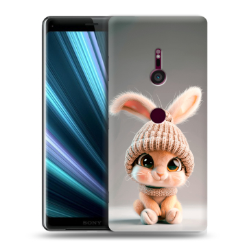 Пластиковый чехол на Sony Xperia XZ3 с принтом Кролик Пластиковый чехол на Sony Xperia XZ3 с принтом Кролик