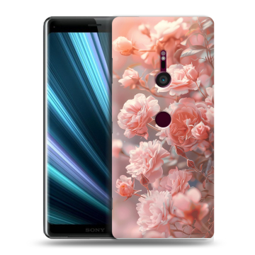 Пластиковый чехол на Sony Xperia XZ3 с принтом Розовые розы Пластиковый чехол на Sony Xperia XZ3 с принтом Розовые розы