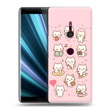 Пластиковый чехол на Sony Xperia XZ3 с принтом Hello Kitty Хелоу Кити Пластиковый чехол на Sony Xperia XZ3 с принтом Hello Kitty Хелоу Кити