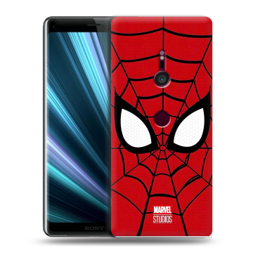 Пластиковый чехол на Sony Xperia XZ3 с принтом человек паук spiderman Пластиковый чехол на Sony Xperia XZ3 с принтом человек паук spiderman