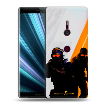 Пластиковый чехол на Sony Xperia XZ3 с принтом Контер страйк Counter strike Пластиковый чехол на Sony Xperia XZ3 с принтом Контер страйк Counter strike