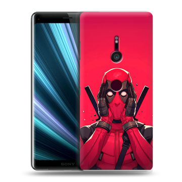 Пластиковый чехол на Sony Xperia XZ3 с принтом Дедпул Deadpool Пластиковый чехол на Sony Xperia XZ3 с принтом Дедпул Deadpool