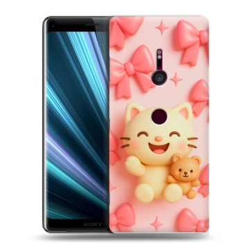 Пластиковый чехол на Sony Xperia XZ3 с принтом для девочек Пластиковый чехол на Sony Xperia XZ3 с принтом для девочек