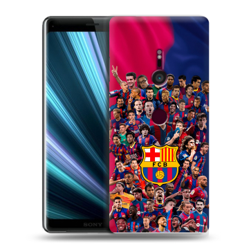 Пластиковый чехол на Sony Xperia XZ3 с принтом Барселона Barcelona