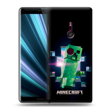 Пластиковый чехол на Sony Xperia XZ3 с принтом Майнкрафт Minecraft Пластиковый чехол на Sony Xperia XZ3 с принтом Майнкрафт Minecraft
