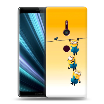Пластиковый чехол на Sony Xperia XZ3 с принтом Миньоны Пластиковый чехол на Sony Xperia XZ3 с принтом Миньоны