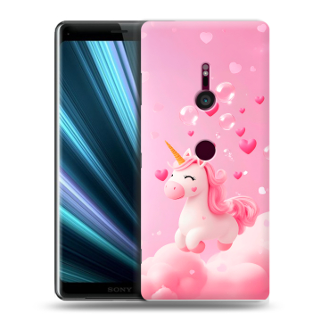 Пластиковый чехол на Sony Xperia XZ3 с принтом Единорог