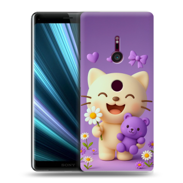 Пластиковый чехол на Sony Xperia XZ3 с принтом для девочек Пластиковый чехол на Sony Xperia XZ3 с принтом для девочек