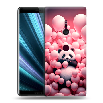 Пластиковый чехол на Sony Xperia XZ3 с принтом Панда Пластиковый чехол на Sony Xperia XZ3 с принтом Панда