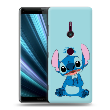Пластиковый чехол на Sony Xperia XZ3 с принтом Лило и Стич
