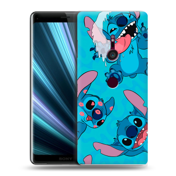 Пластиковый чехол на Sony Xperia XZ3 с принтом Лило и Стич