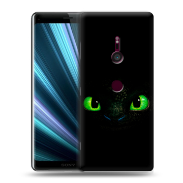 Пластиковый чехол на Sony Xperia XZ3 с принтом Как приручить дракона Пластиковый чехол на Sony Xperia XZ3 с принтом Как приручить дракона