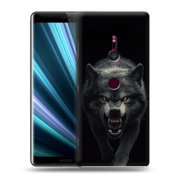 Пластиковый чехол на Sony Xperia XZ3 с принтом Волк Пластиковый чехол на Sony Xperia XZ3 с принтом Волк