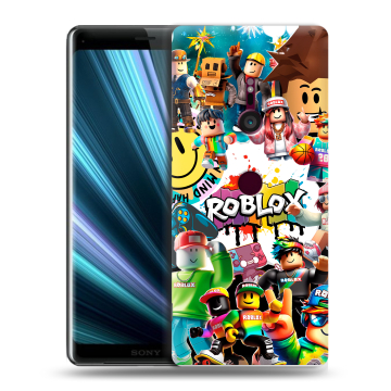 Пластиковый чехол на Sony Xperia XZ3 с принтом Roblox Роблокс Пластиковый чехол на Sony Xperia XZ3 с принтом Roblox Роблокс
