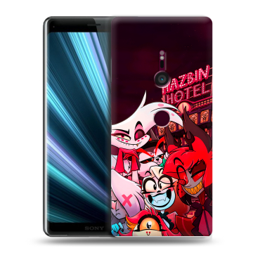 Пластиковый чехол на Sony Xperia XZ3 с принтом Hazbin Hotel Отель Хазбин Пластиковый чехол на Sony Xperia XZ3 с принтом Hazbin Hotel Отель Хазбин