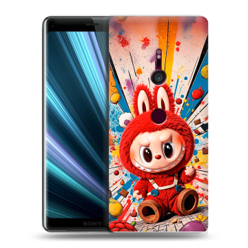 Пластиковый чехол на Sony Xperia XZ3 с принтом Labubu Лабубу Пластиковый чехол на Sony Xperia XZ3 с принтом Labubu Лабубу