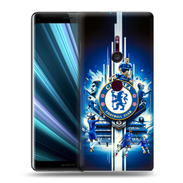 Пластиковый чехол на Sony Xperia XZ3 с принтом Chelsea Челси Пластиковый чехол на Sony Xperia XZ3 с принтом Chelsea Челси