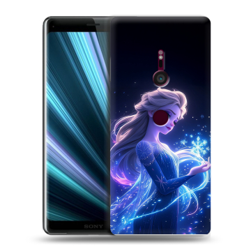 Пластиковый чехол на Sony Xperia XZ3 с принтом Холодное сердце Frozen Пластиковый чехол на Sony Xperia XZ3 с принтом Холодное сердце Frozen