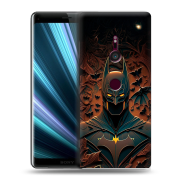 Пластиковый чехол на Sony Xperia XZ3 с принтом Batman Бэтмен Пластиковый чехол на Sony Xperia XZ3 с принтом Batman Бэтмен