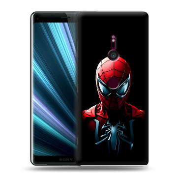 Пластиковый чехол на Sony Xperia XZ3 с принтом Spiderman Человек паук