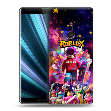 Пластиковый чехол на Sony Xperia XZ3 с принтом Roblox Роблокс Пластиковый чехол на Sony Xperia XZ3 с принтом Roblox Роблокс