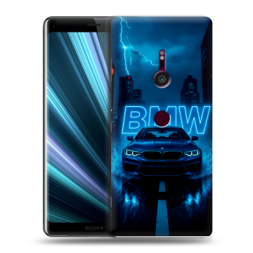Пластиковый чехол на Sony Xperia XZ3 с принтом BMW БМВ