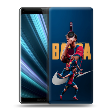 Пластиковый чехол на Sony Xperia XZ3 с принтом Барселона Barca Yamal Пластиковый чехол на Sony Xperia XZ3 с принтом Барселона Barca Yamal