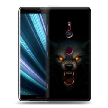 Пластиковый чехол на Sony Xperia XZ3 с принтом Волк Пластиковый чехол на Sony Xperia XZ3 с принтом Волк