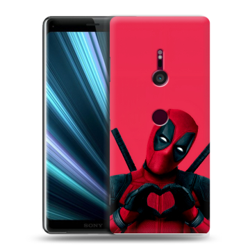 Пластиковый чехол на Sony Xperia XZ3 с принтом Дедпул Deadpool Пластиковый чехол на Sony Xperia XZ3 с принтом Дедпул Deadpool