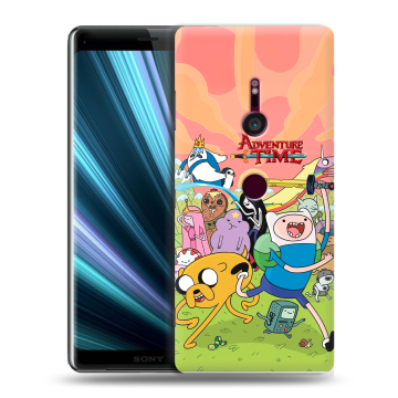 Пластиковый чехол на Sony Xperia XZ3 с принтом Adventure time Время приключений Пластиковый чехол на Sony Xperia XZ3 с принтом Adventure time Время приключений