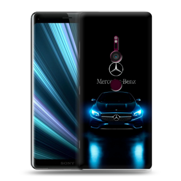 Пластиковый чехол на Sony Xperia XZ3 с принтом Mercedes Мерседес