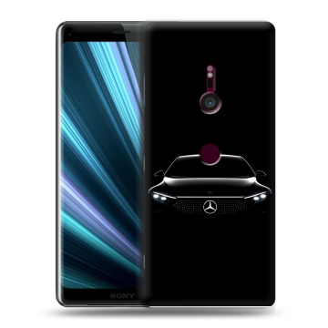 Пластиковый чехол на Sony Xperia XZ3 с принтом Mercedes Мерседес