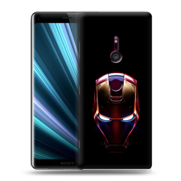 Пластиковый чехол на Sony Xperia XZ3 с принтом IronMan Железный человек Пластиковый чехол на Sony Xperia XZ3 с принтом IronMan Железный человек