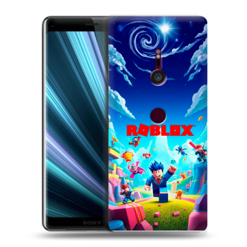 Пластиковый чехол на Sony Xperia XZ3 с принтом Roblox Роблокс Пластиковый чехол на Sony Xperia XZ3 с принтом Roblox Роблокс