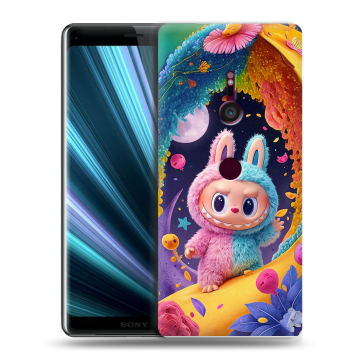 Пластиковый чехол на Sony Xperia XZ3 с принтом Labubu Лабубу Пластиковый чехол на Sony Xperia XZ3 с принтом Labubu Лабубу