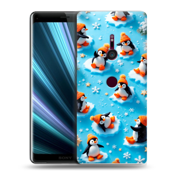 Пластиковый чехол на Sony Xperia XZ3 с принтом Новый год Пластиковый чехол на Sony Xperia XZ3 с принтом Новый год