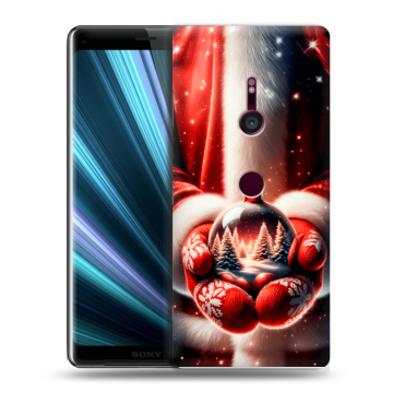 Пластиковый чехол на Sony Xperia XZ3 с принтом Новый год Пластиковый чехол на Sony Xperia XZ3 с принтом Новый год