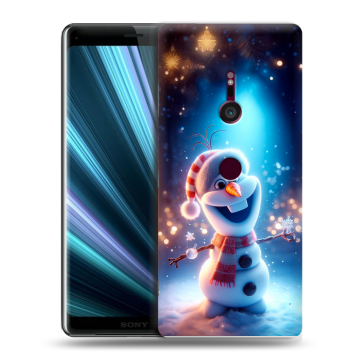 Пластиковый чехол на Sony Xperia XZ3 с принтом Новый год Пластиковый чехол на Sony Xperia XZ3 с принтом Новый год